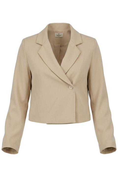 Giacca crop incrocio beige - Primavera Estate 2026 | Brend