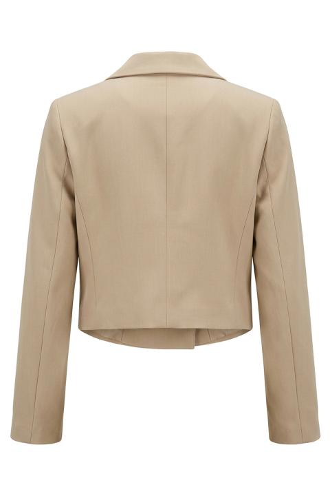 Giacca crop incrocio beige - Primavera Estate 2026 | Brend