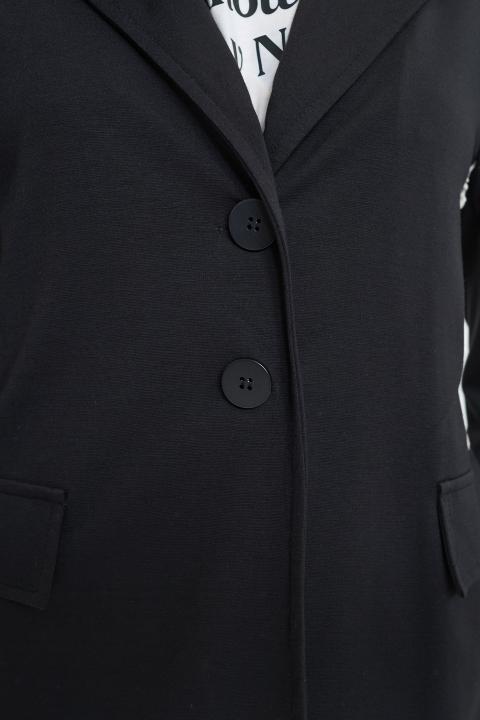 Giacca banda laterale nero - Primavera Estate 2026 | Brend