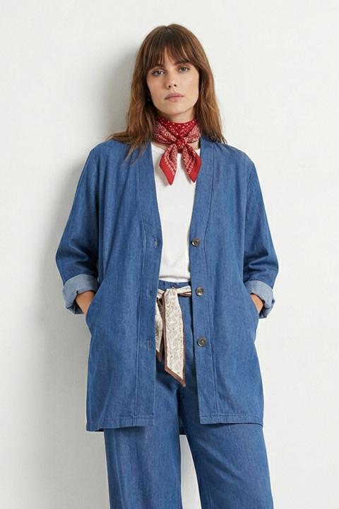 Giacca over chambry denim medio - Primavera Estate 2026 | Brend