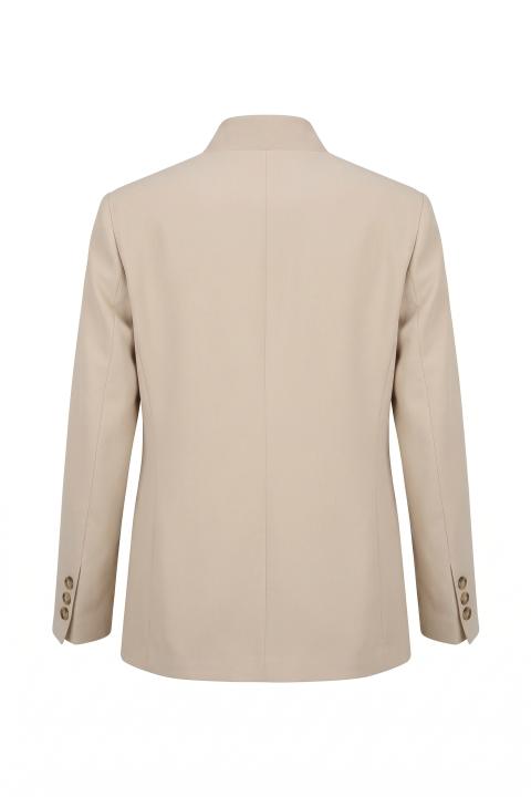 Giacca 1 bottone asimmetrica beige - Primavera Estate 2026 | Brend