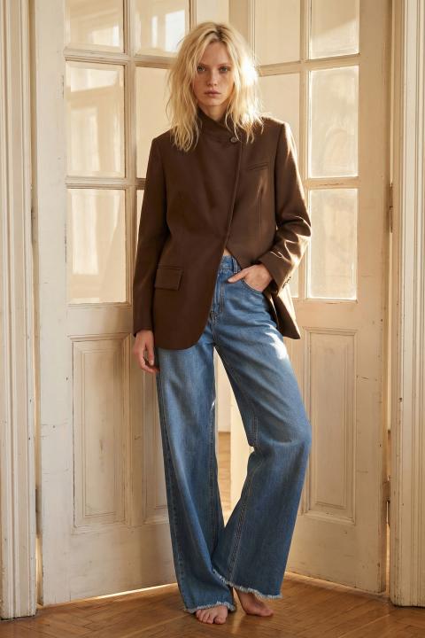 Giacca 1 bottone asimmetrica moro - Primavera Estate 2026 | Brend