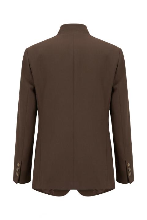Giacca 1 bottone asimmetrica moro - Primavera Estate 2026 | Brend