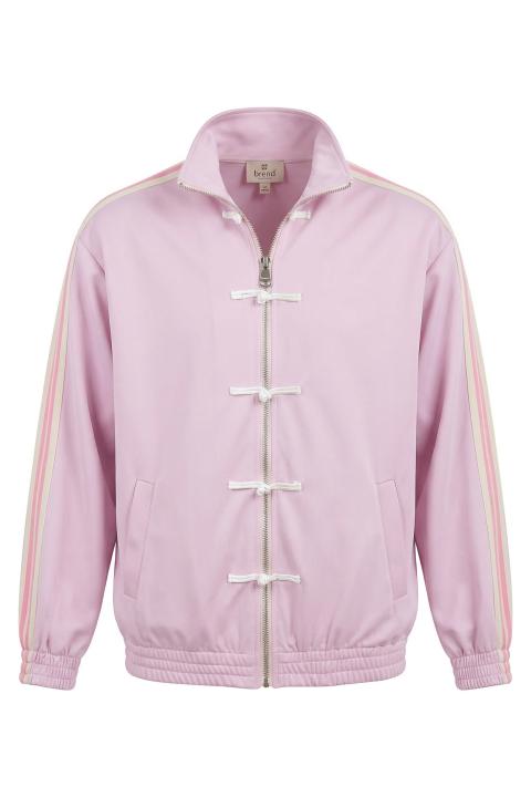 Felpa alamari zip rosa - Primavera Estate 2026 | Brend