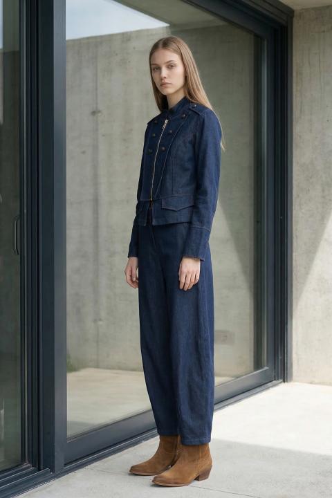 Giacca Napoleon denim denim scuro - Primavera Estate 2026 | Brend