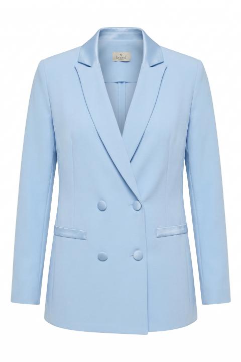 Giacca doppio petto avvitata celeste - Primavera Estate 2026 | Brend