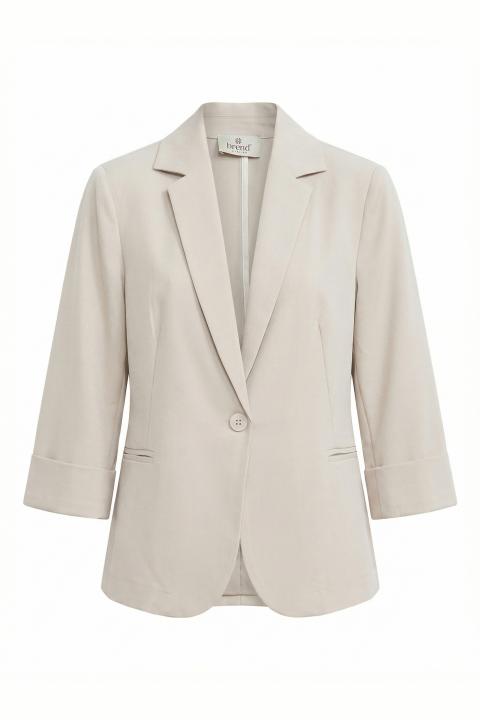 Giacca manica 3/4 risvolto beige - Primavera Estate 2026 | Brend