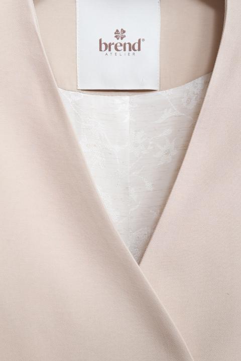 Giacca doppio petto passamaneria naturale - Primavera Estate 2026 | Brend