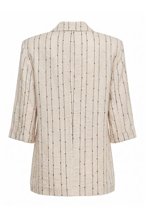Giacca doppio petto gessata beige/nero - Primavera Estate 2026 | Brend