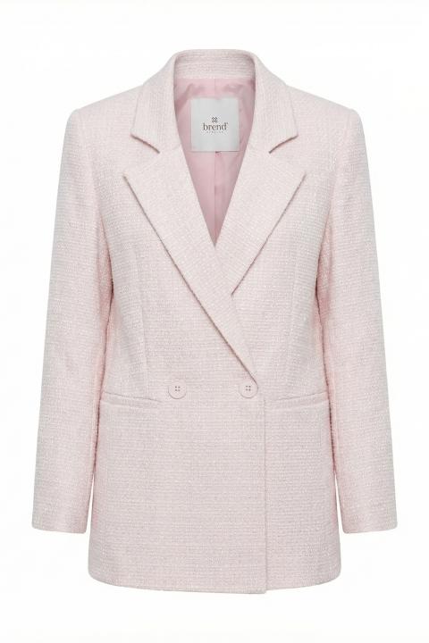 Giacca doppio petto bouclè rosa - Primavera Estate 2026 | Brend