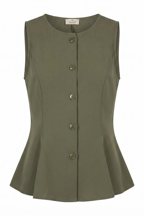 Gilet campanella scollo rotondo militare - Primavera Estate 2026 | Brend