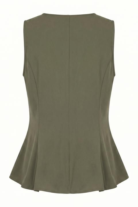 Gilet campanella scollo rotondo militare - Primavera Estate 2026 | Brend