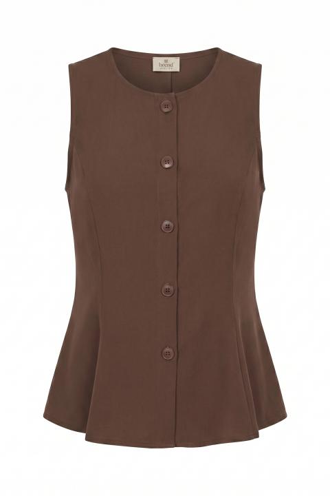 Gilet campanella scollo rotondo moro - Primavera Estate 2026 | Brend