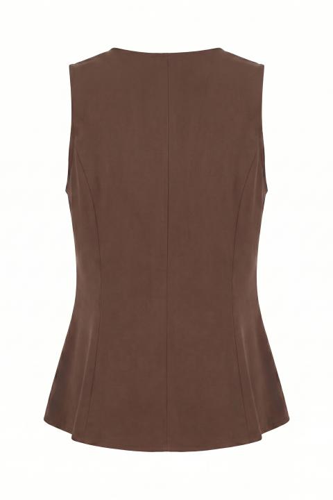 Gilet campanella scollo rotondo moro - Primavera Estate 2026 | Brend