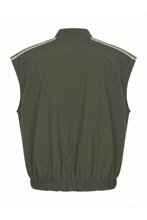 Gilet over zip bande militare - Primavera Estate 2026 | Brend