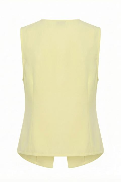 Gilet 1 bottone giallo - Primavera Estate 2026 | Brend
