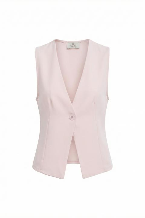 Gilet 1 bottone rosa - Primavera Estate 2026 | Brend