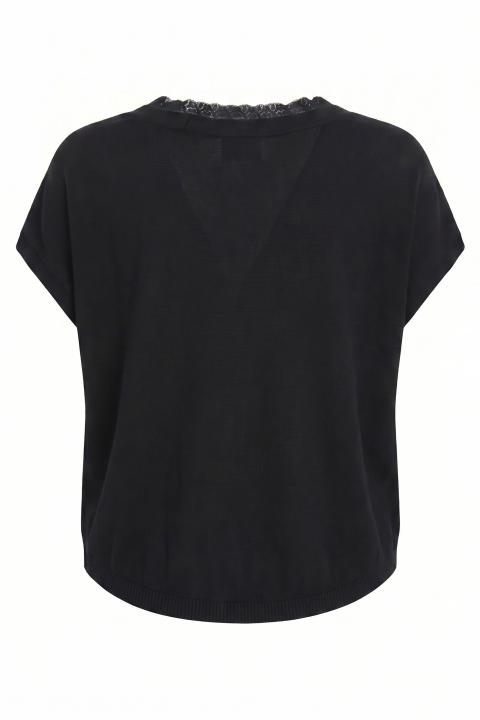 Gilet sovrapposto pizzo nero - Primavera Estate 2026 | Brend