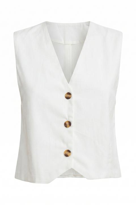 Gilet 3 bottoni bianco - Primavera Estate 2026 | Brend