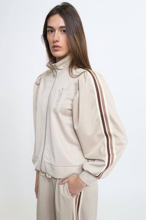 Giubbino bande laterali sabbia - Primavera Estate 2026 | Brend