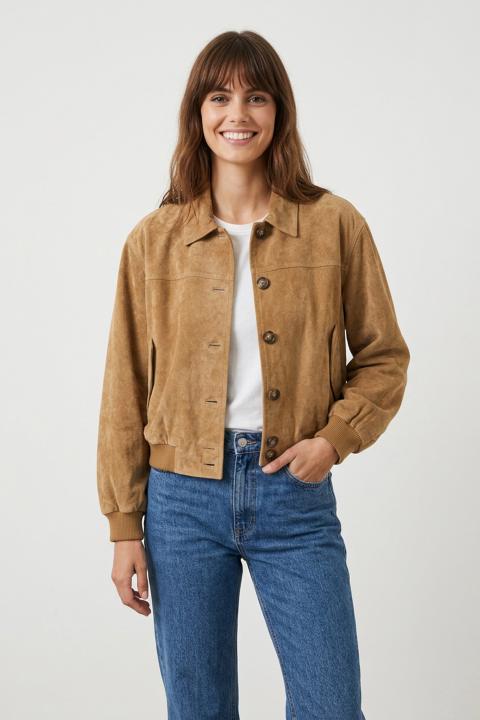 Giubbino-bomber suede cognac - Primavera Estate 2026 | Brend