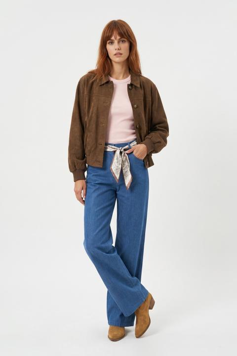 Giubbino-bomber suede moro - Primavera Estate 2026 | Brend