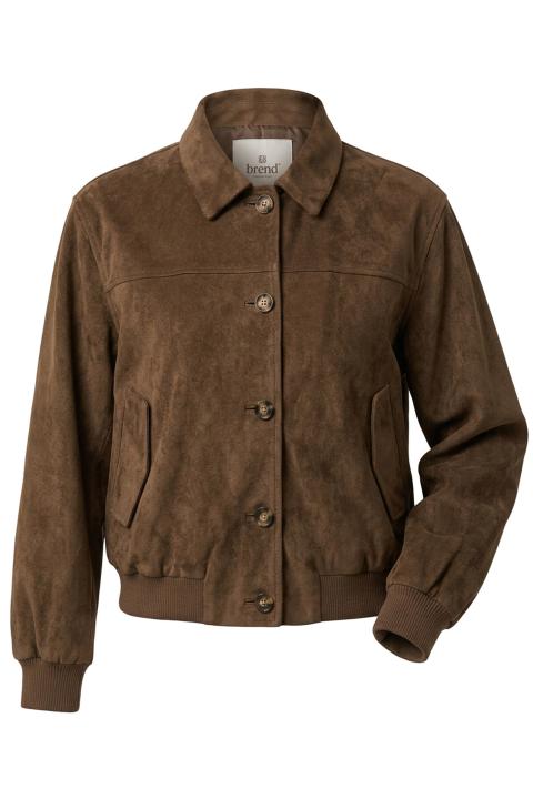 Giubbino-bomber suede moro - Primavera Estate 2026 | Brend
