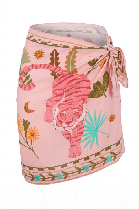 Gonna pareo corta tigre rosa - Primavera Estate 2026 | Brend