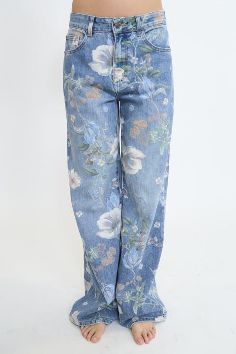 Jeans flower blu fiore - Primavera Estate 2026 | Brend