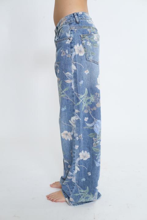 Jeans flower blu fiore - Primavera Estate 2026 | Brend