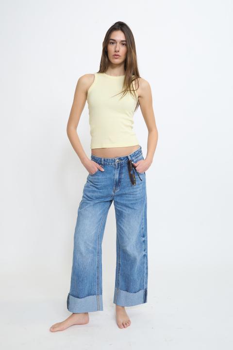 Jeans risvolto grande denim medio - Primavera Estate 2026 | Brend