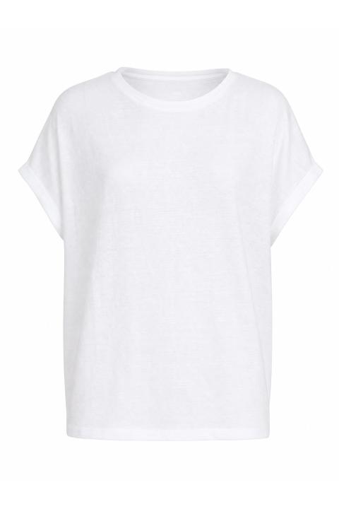 Maglia scollo barca lino bianco - Primavera Estate 2026 | Brend