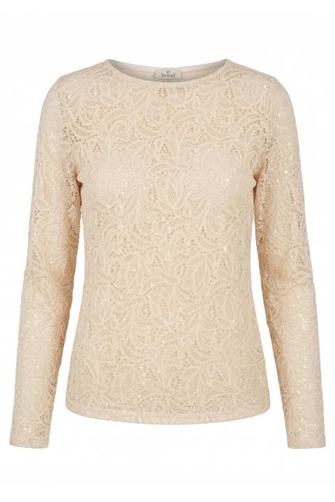 Maglia pizzo paillettes rosa - Primavera Estate 2026 | Brend