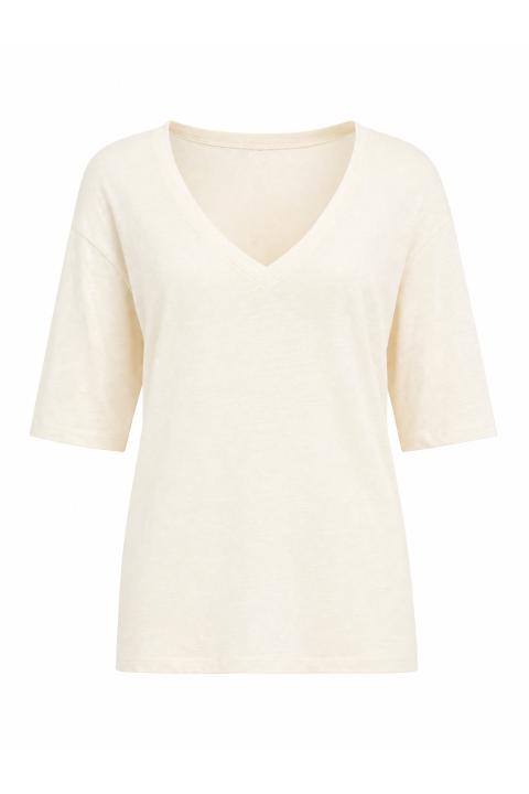Maglia scollo V over naturale - Primavera Estate 2026 | Brend