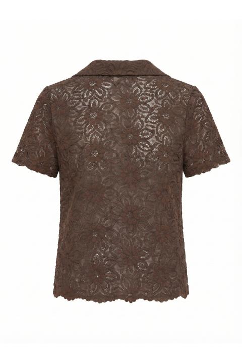Maglia polo pizzo marrone - Primavera Estate 2026 | Brend