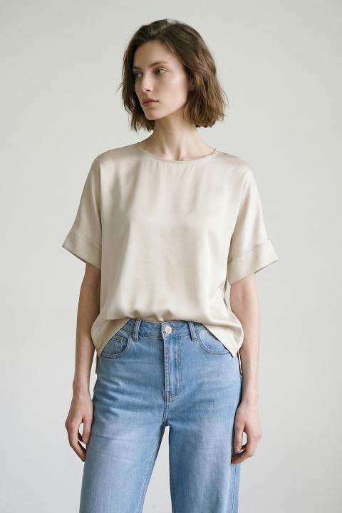 Maglia kimono raso naturale - Primavera Estate 2026 | Brend