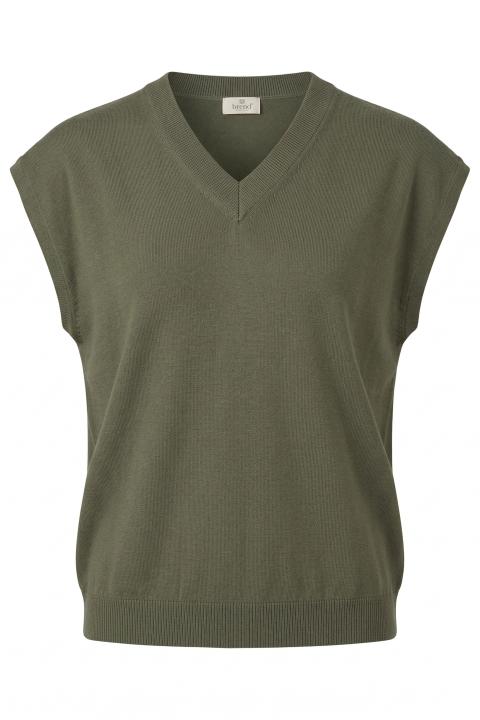 Maglia scollo v smanicata stagno - Primavera Estate 2026 | Brend