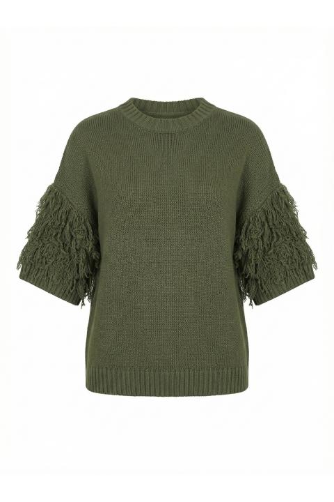 Maglia 1/2 manica frange militare - Primavera Estate 2026 | Brend