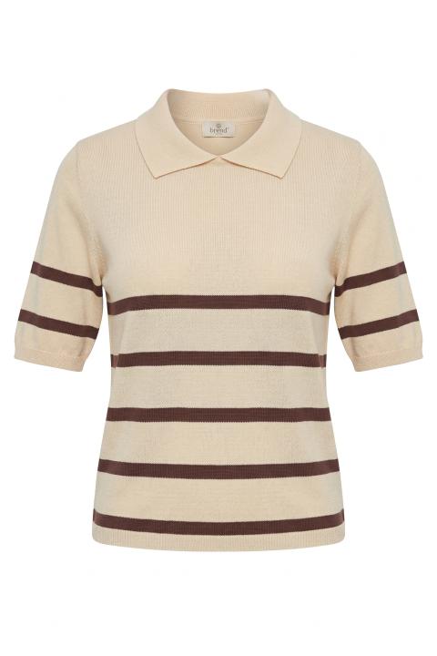 Maglia colletto polo crema/moro - Primavera Estate 2026 | Brend