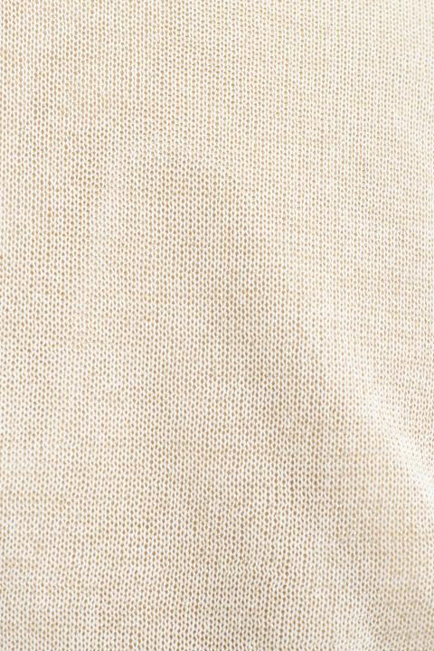 Maglia mezza manica lurex panna - Primavera Estate 2026 | Brend