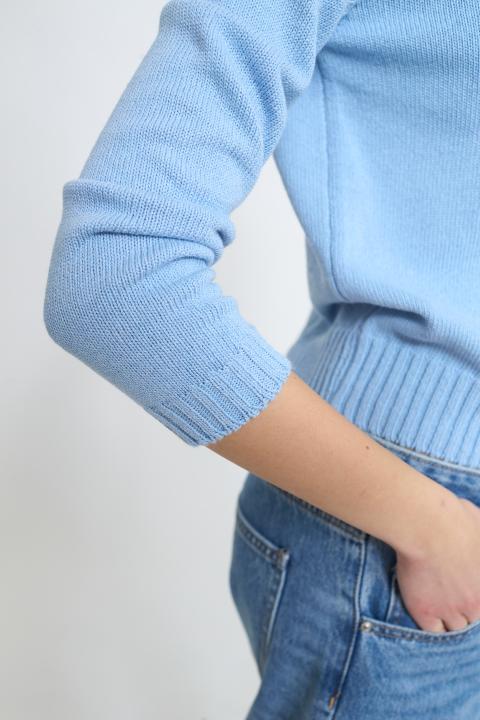 Maglia girocollo celeste - Primavera Estate 2026 | Brend