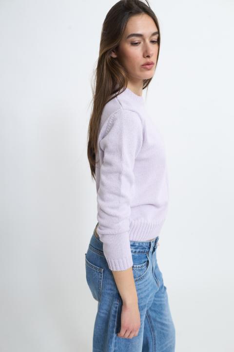 Maglia girocollo lilla - Primavera Estate 2026 | Brend
