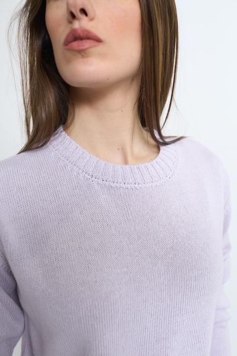Maglia girocollo lilla - Primavera Estate 2026 | Brend