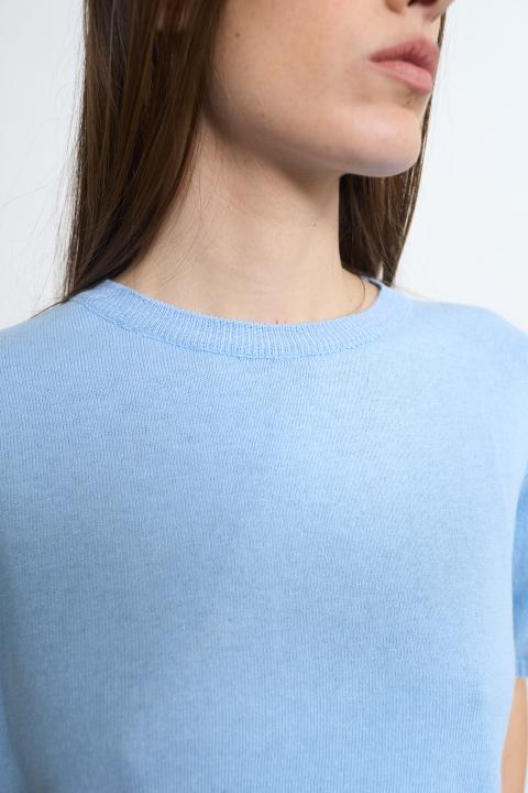 Maglia mezza manica celeste - Primavera Estate 2026 | Brend