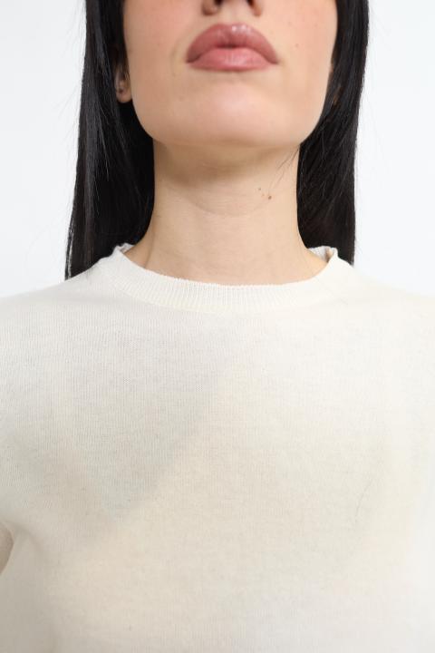 Maglia mezza manica panna - Primavera Estate 2026 | Brend