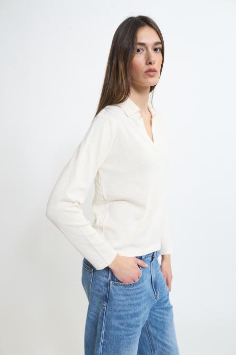 Maglia polo panna - Primavera Estate 2026 | Brend