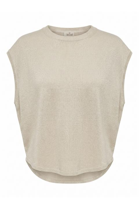 Maglia smanicata naturale - Primavera Estate 2026 | Brend