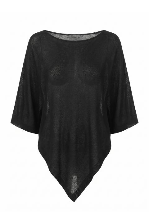 Maglia barca kimono nero - Primavera Estate 2026 | Brend