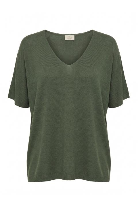 Maglia scollo V kimono militare - Primavera Estate 2026 | Brend