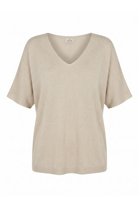 Maglia scollo V kimono naturale - Primavera Estate 2026 | Brend